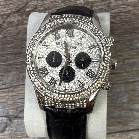 Michael Kors Crystal Glitz LAYTON Watch - Picture 1 of 8